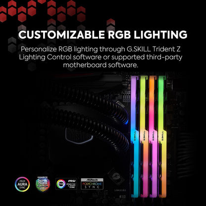 G.Skill F4-3200C16D-32GTZR Trident Z RGB 32GB (2x16GB) DDR4 3200 RAM
