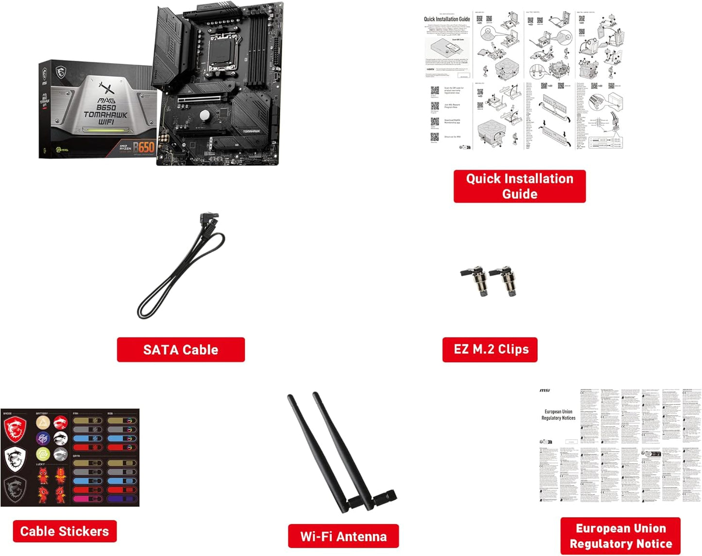 MSI MAG B650 Tomahawk WiFi AM5 Motherboard