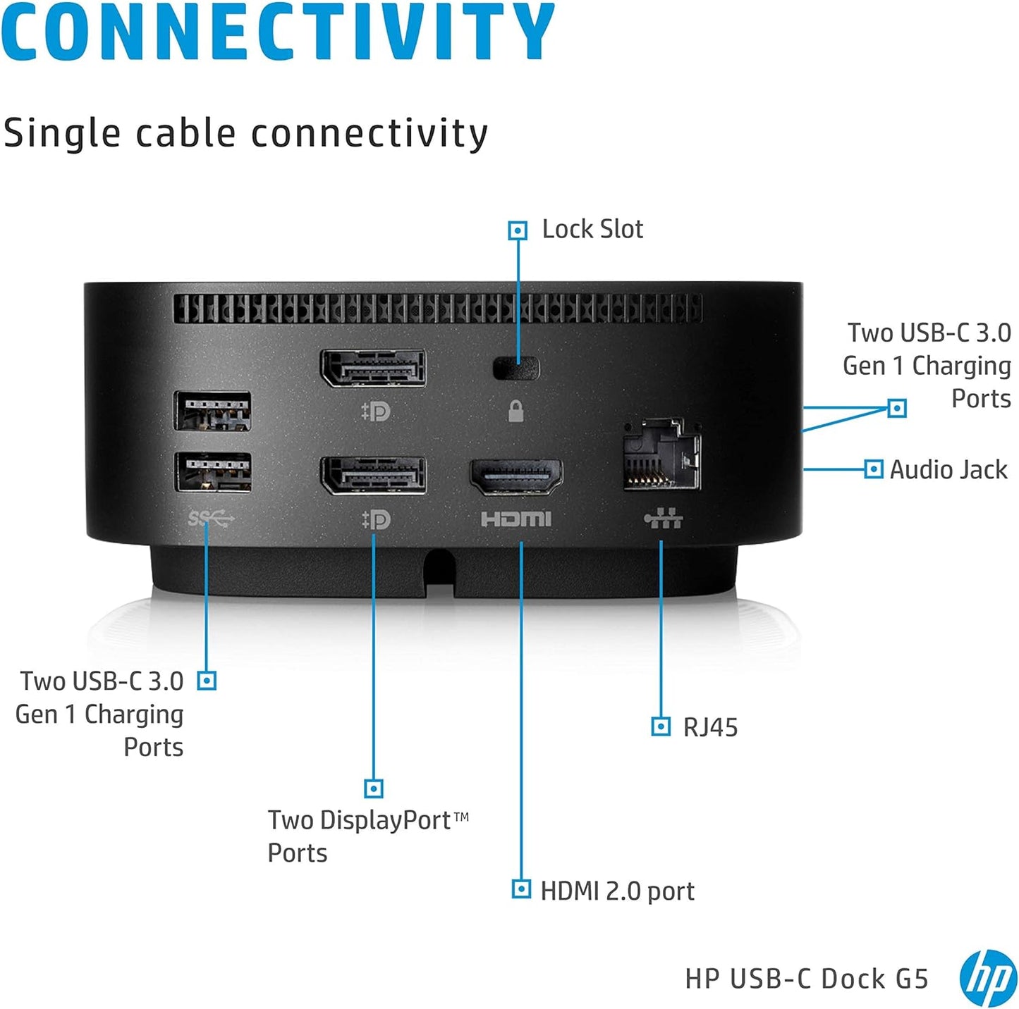 HP 26D32AA#ABL USB-C Dock G5 11-in-1 Adapter
