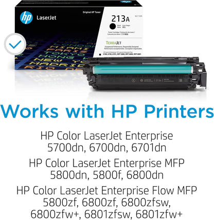 HP 213X Black LaserJet Toner Cartridge W2130A