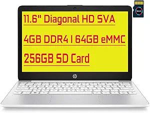 HP Stream 11.6" Celeron Laptop + 256GB SD Card