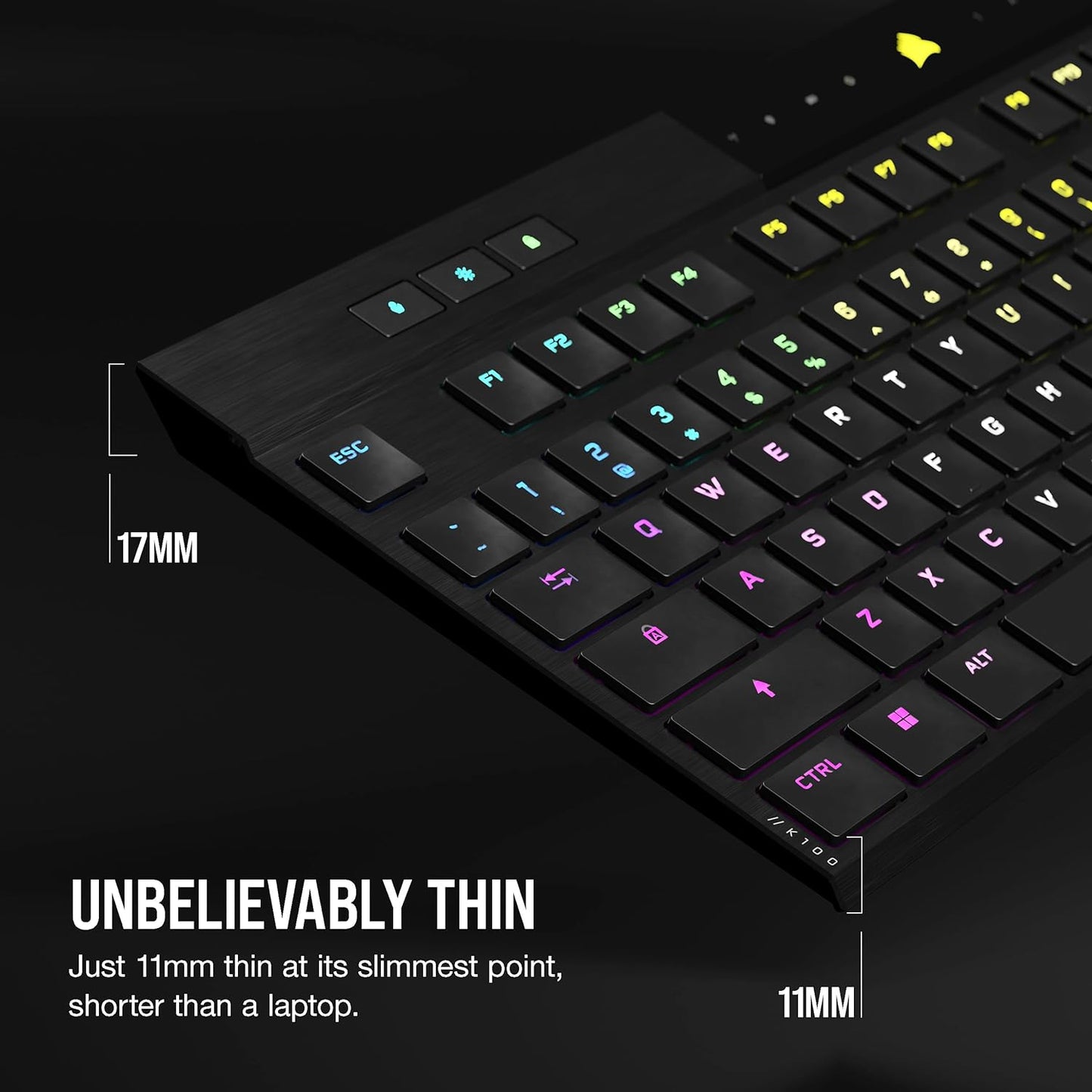 Corsair CH-913A01U-NA K100 AIR Wireless RGB Keyboard
