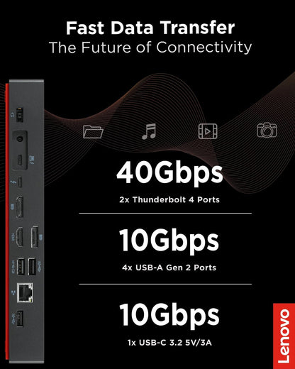 Lenovo ThinkPad Thunderbolt 4 Dock 100W 40B00135UK