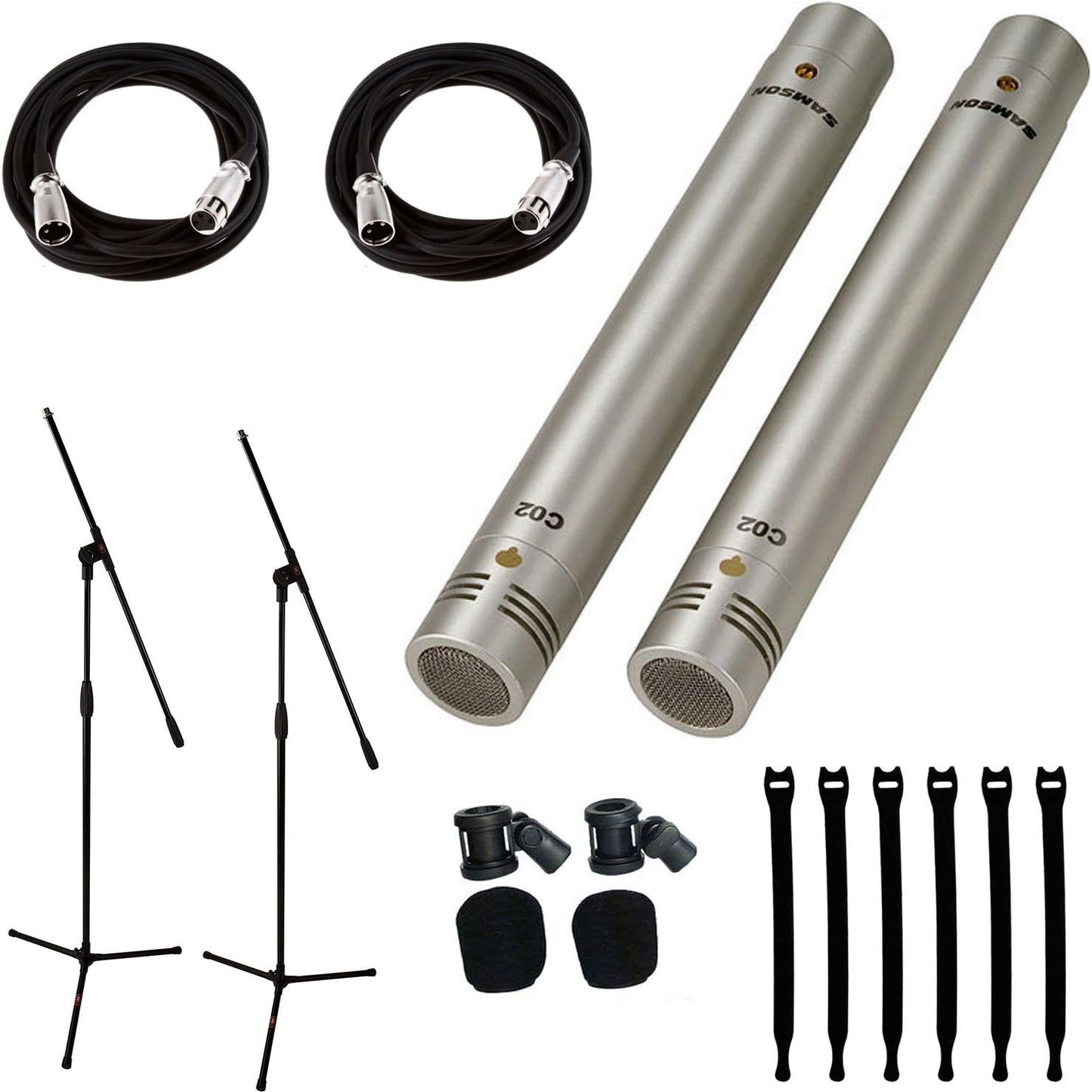 Samson 8541752686 C02 Pencil Condenser Mic Bundle