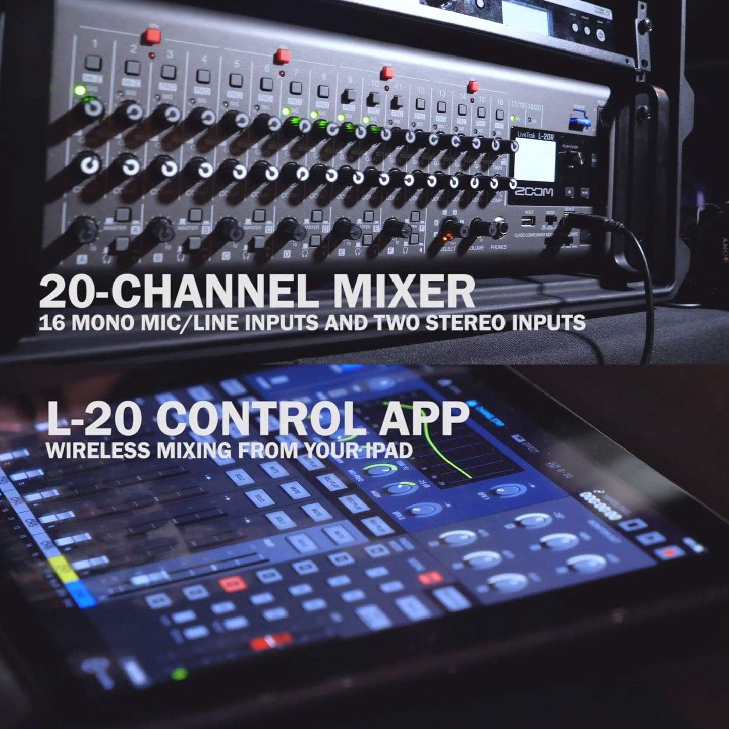 Zoom LiveTrak L-20R Digital Mixing Console
