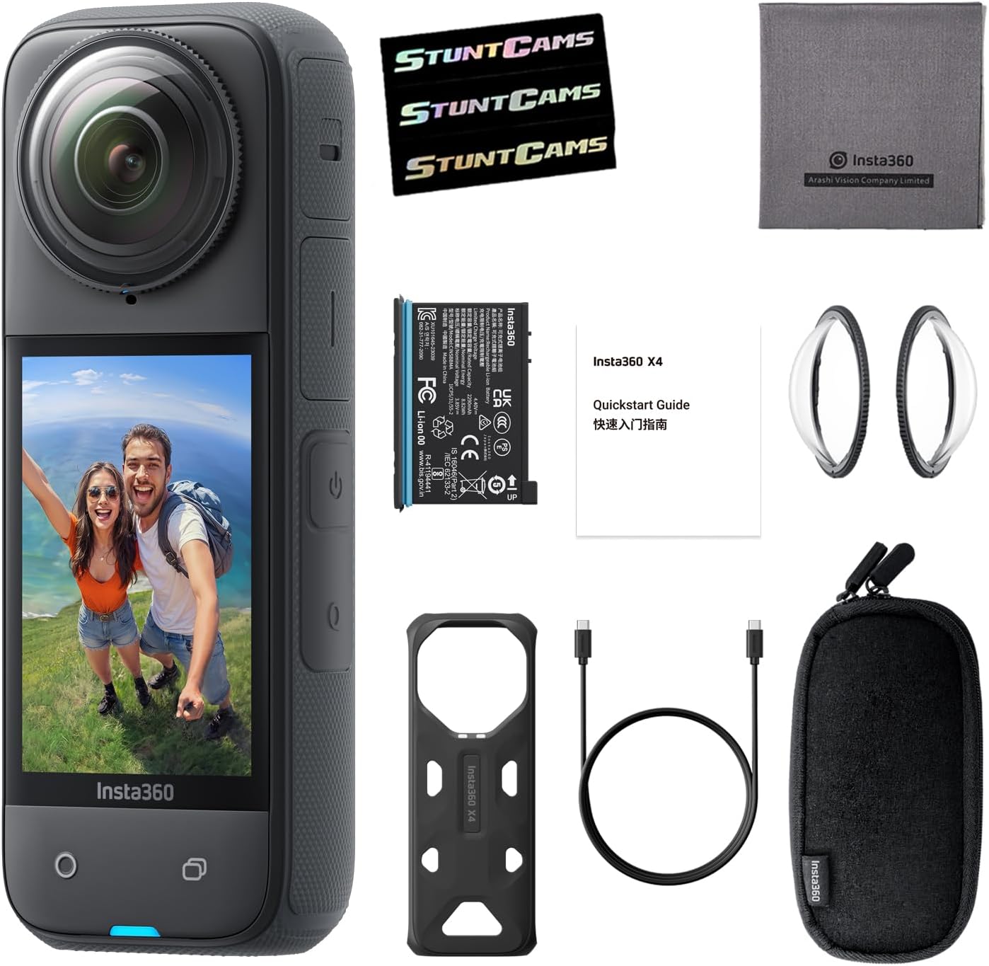 Insta360 CINSABMA X4 8K 360 Waterproof Action Camera
