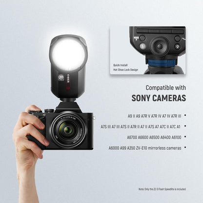 Neewer Z2-S TTL Round Head Flash Speedlite for Sony Cameras