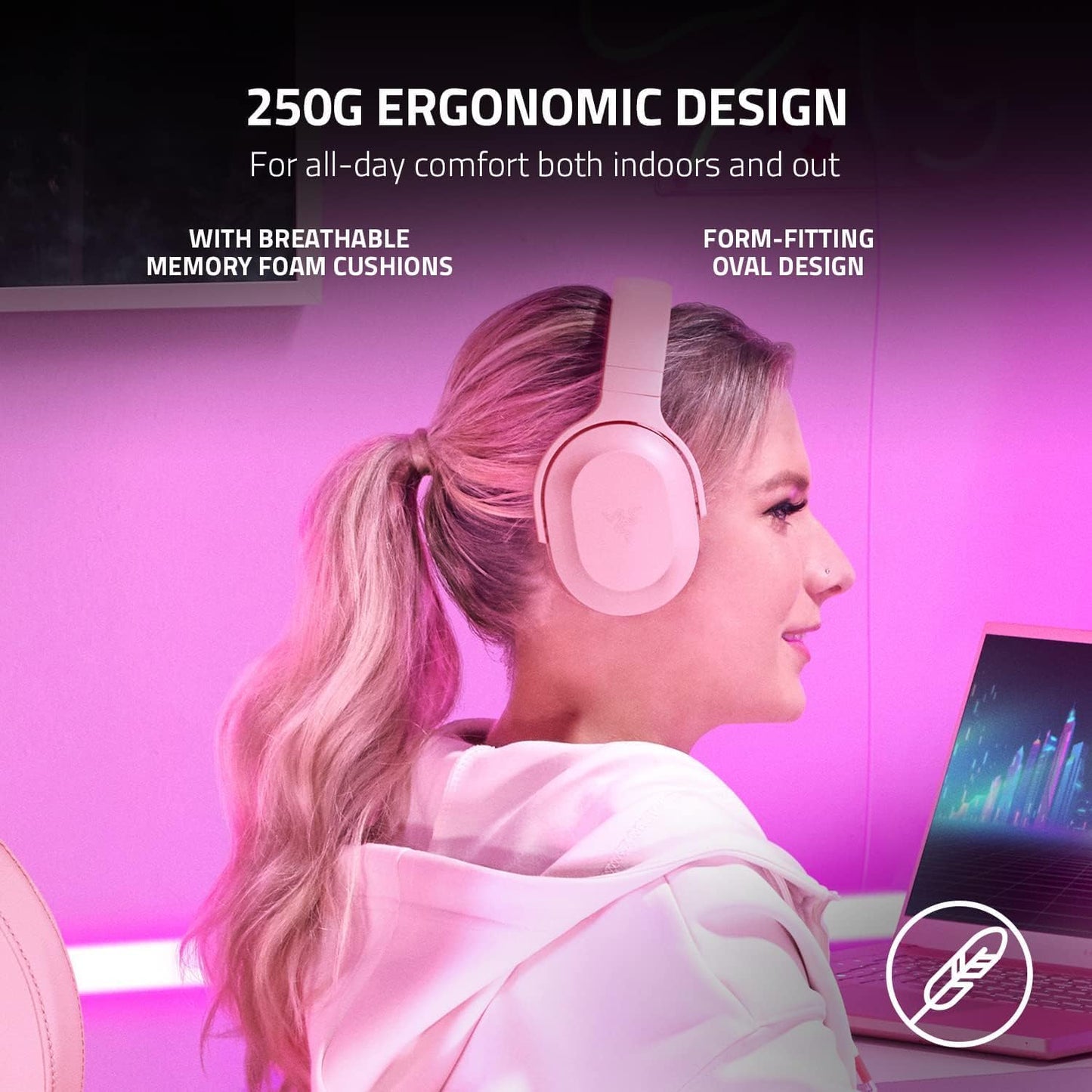 Razer Barracuda X Renewed Wireless Gaming Headset Quartz Pink