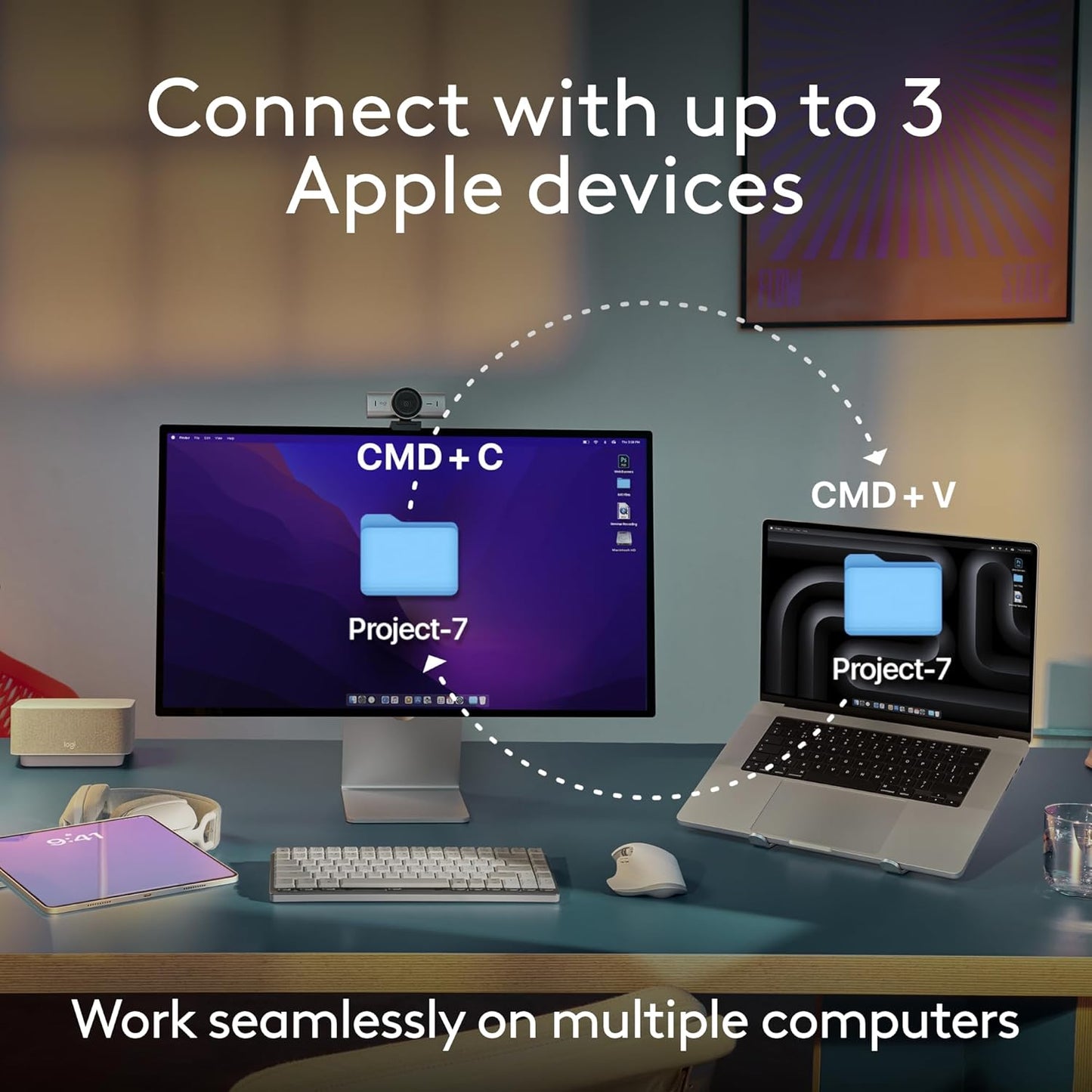 Logitech 920-012592 MX Keys S Combo for Mac - Space Grey