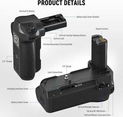 Neewer 10103325 MB-N12 Nikon Z8 Battery Grip Remote