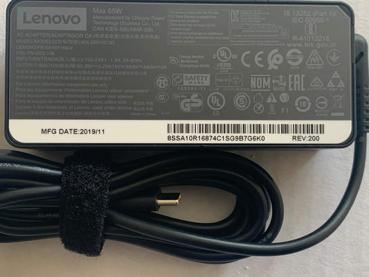 Lenovo ADLX65YCC3A 65W USB-C Laptop Charger