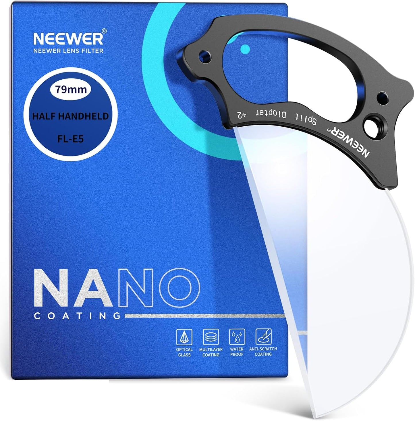 Neewer Split Diopter 79mm Lens Filter Handheld