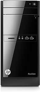 HP 110-014 Desktop PC, AMD E1, Everyday Computing, Black