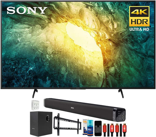 Sony E10SNKD75X750H 75" 4K TV Bundle w/ Soundbar