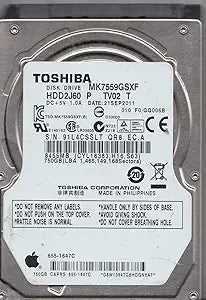 Toshiba MK7559GSXF 750GB 2.5" SATA Hard Drive - Renewed