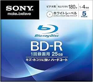 Sony 5BNR1VCPS4 Blu-ray Disc 25GB 4X BD-R Printable