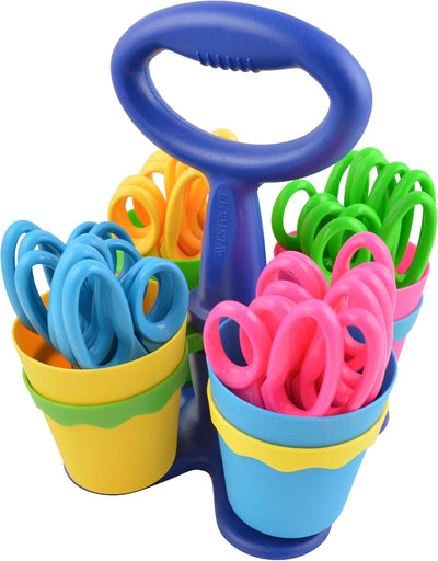 Westcott 14755 School Safety Scissors & Caddy 24-Pack