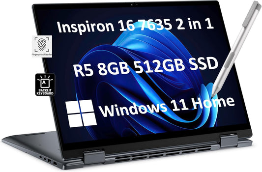 Dell Inspiron 16 7635 2-in-1 Ryzen Touch Laptop