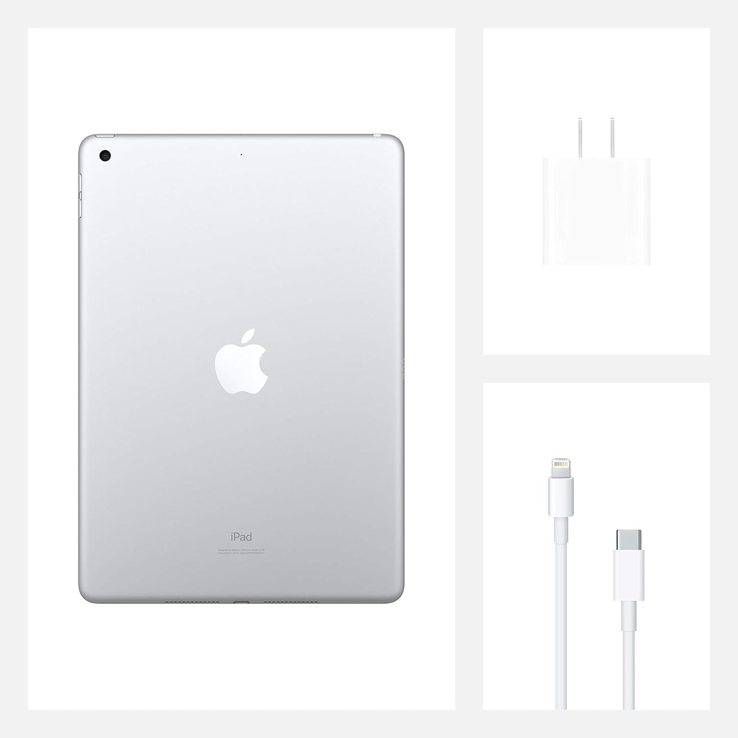 Apple MYLA2LL/A 2020 iPad 8th Gen 10.2-inch, 32GB, Wi-Fi - Silver