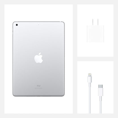 Apple MYLA2LL/A 2020 iPad 8th Gen 10.2-inch, 32GB, Wi-Fi - Silver