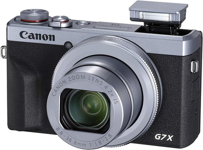 Canon 3638C003AA PowerShot G7 X Mark III Silver Camera