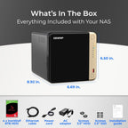 QNAP TS-464-8G-48ST-US 24TB IronWolf HDD NAS Bundle
