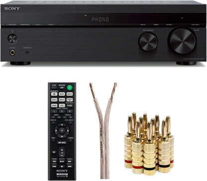 Sony STRDH190 2-Ch Stereo Receiver Bluetooth Phono Bundle