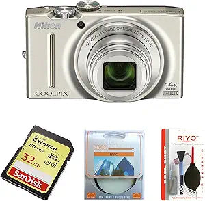Nikon S8200 COOLPIX Compact Digital Camera Silver — main product image