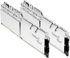 G.Skill F4-3200C16D-32GTRS Trident Z Royal 32GB DDR4 3200 Silver