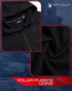 Spyder Men's Softshell Jacket Lightweight Water Resistant Hooded