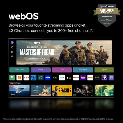 LG 2024 55QNED80T QNED 4K Smart TV with AI Processor