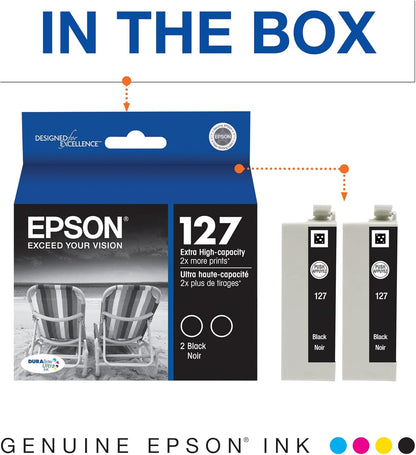 Epson T127120-D2 DURABrite Black Ink Dual Pack