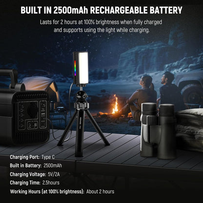 Neewer TL97C RGB Magnetic Handheld LED Light Wand