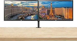 HP 22uh 21.5-inch Full HD Monitor 2-Pack & Desk Mount Stand