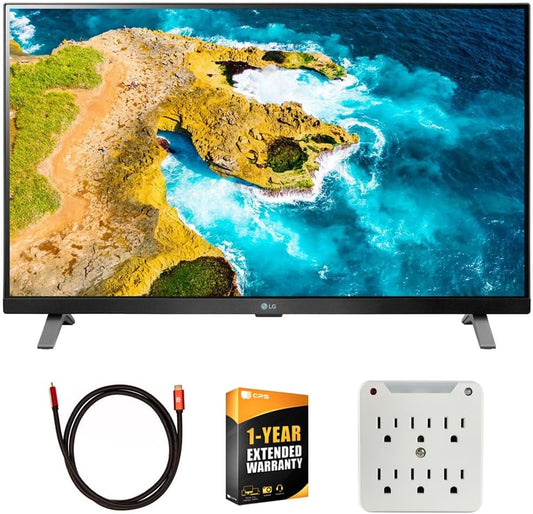 LG E1LG27LQ625S 27" HD Smart TV webOS Bundle