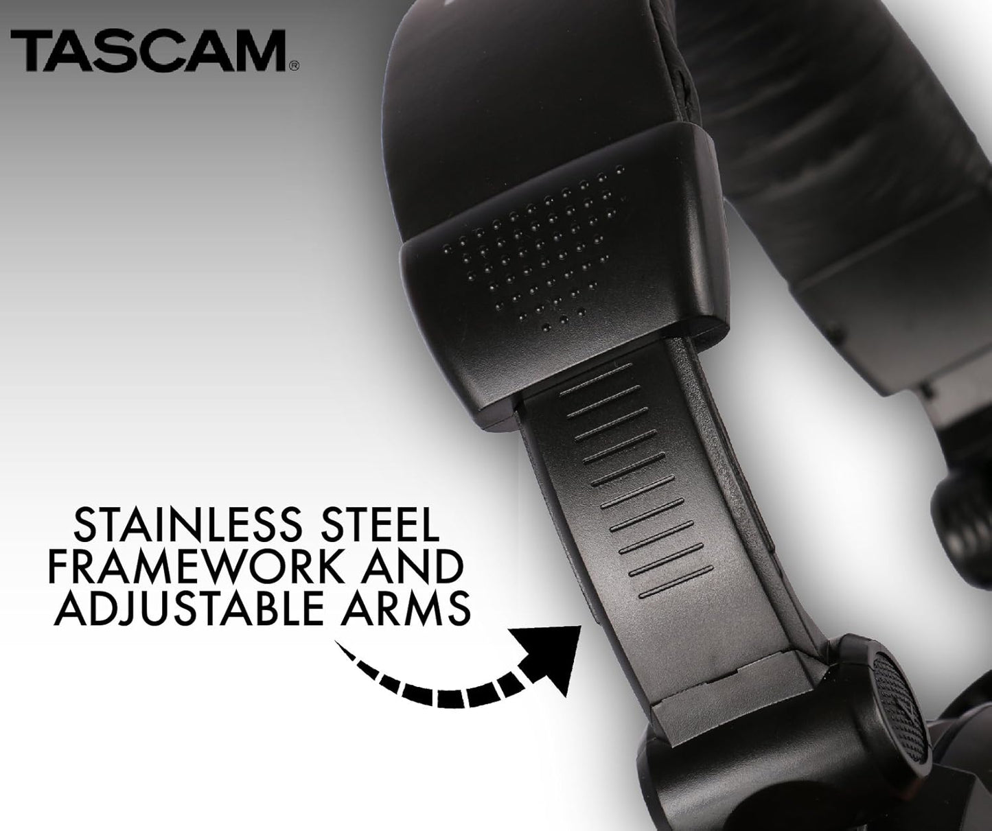 Tascam TH-03 Closed-Back Studio Monitoring Headphones Black