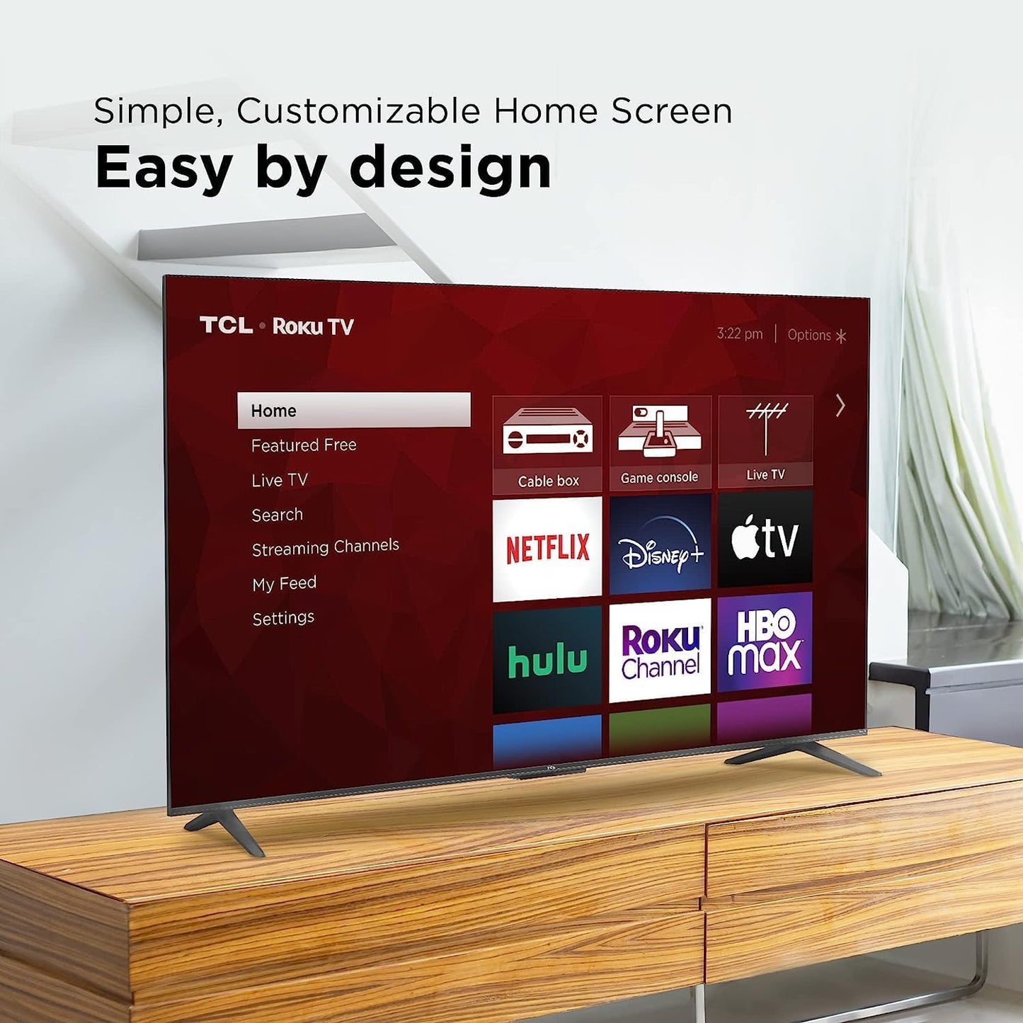 TCL 65S455 65-Inch 4K UHD HDR Roku Smart TV