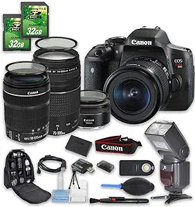Canon PZ-CANT6iKIT18-135-75-300-50-080316 EOS T6i DSLR Camera Bundle