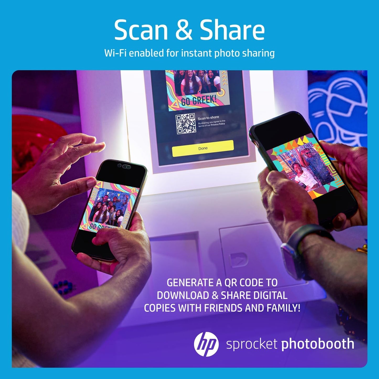 HP HPISPPBW Sprocket Photo Booth Machine