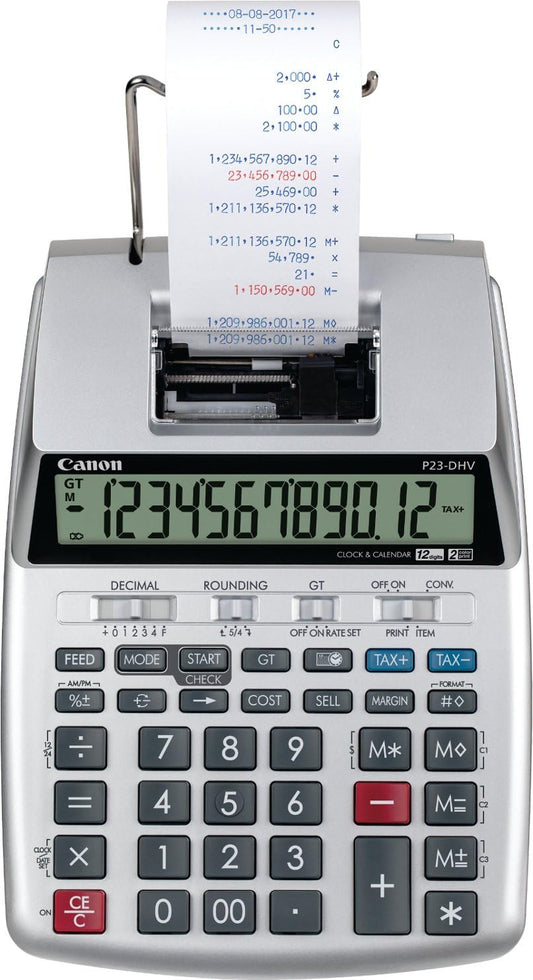 Canon 2279C001 P23-DHV-3 Printing Calculator Tax & Currency