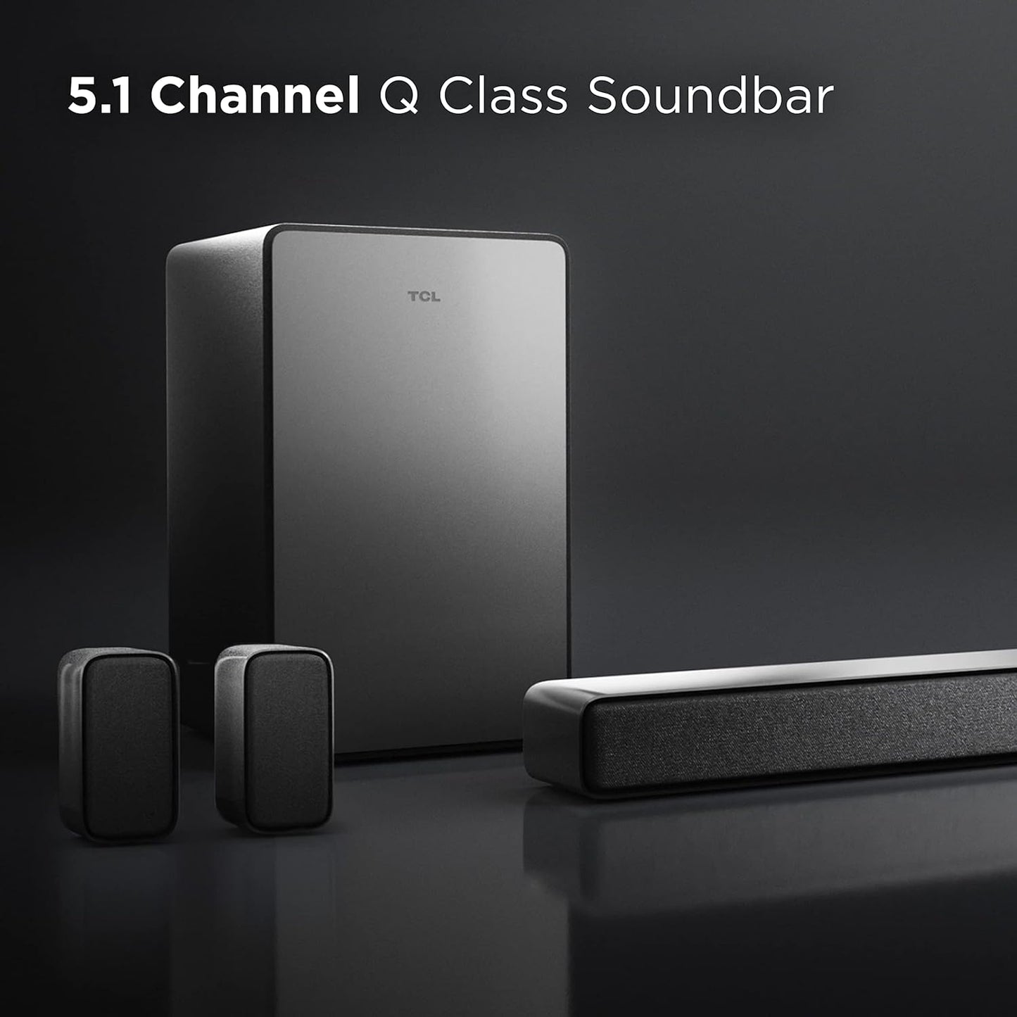 TCL Q6510 5.1 Channel Sound Bar Wireless Subwoofer Renewed