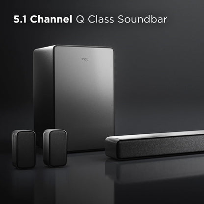 TCL Q6510 5.1 Channel Sound Bar Wireless Subwoofer Renewed