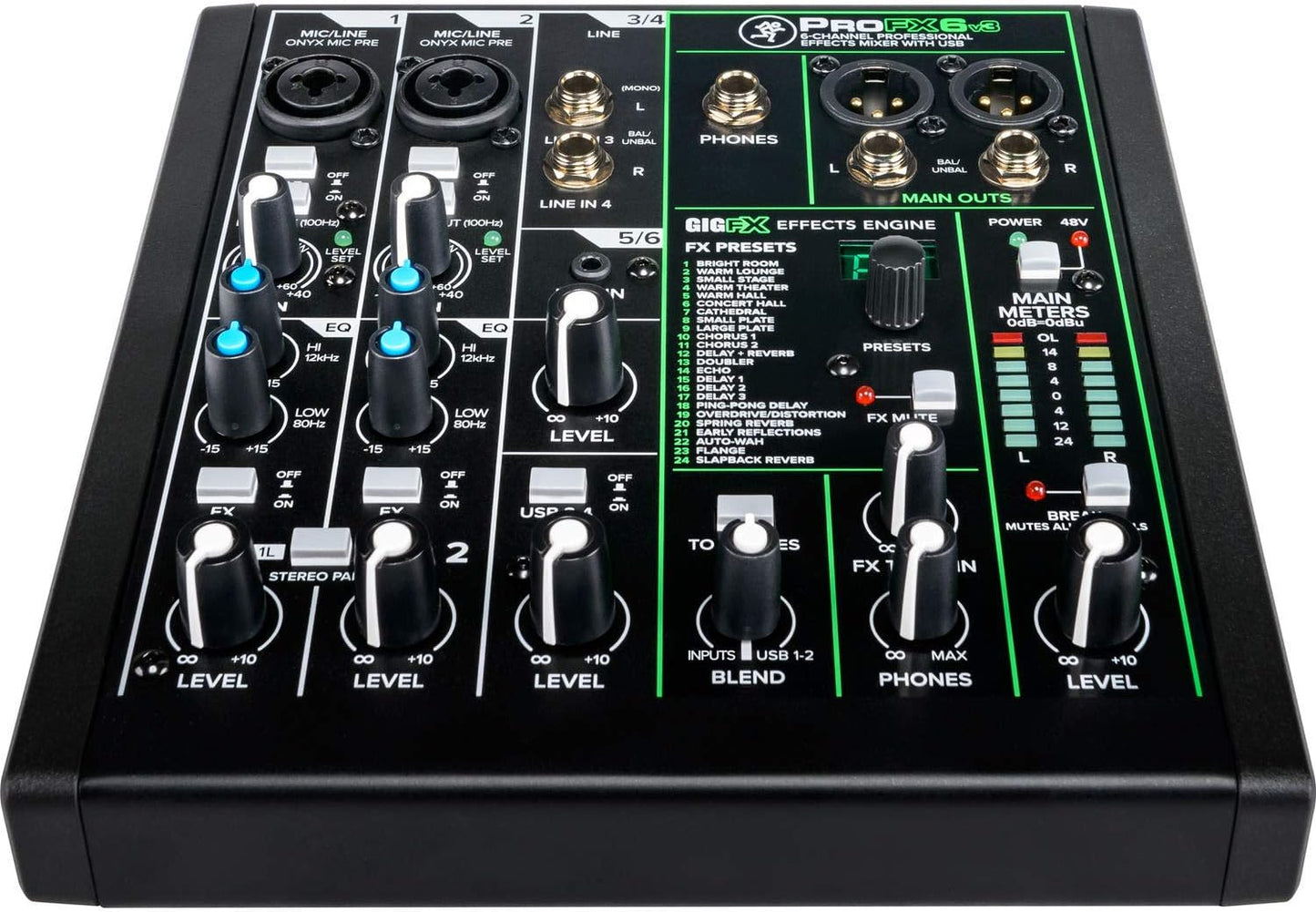 Mackie ProFX6v3 6-Channel USB Effects Mixer