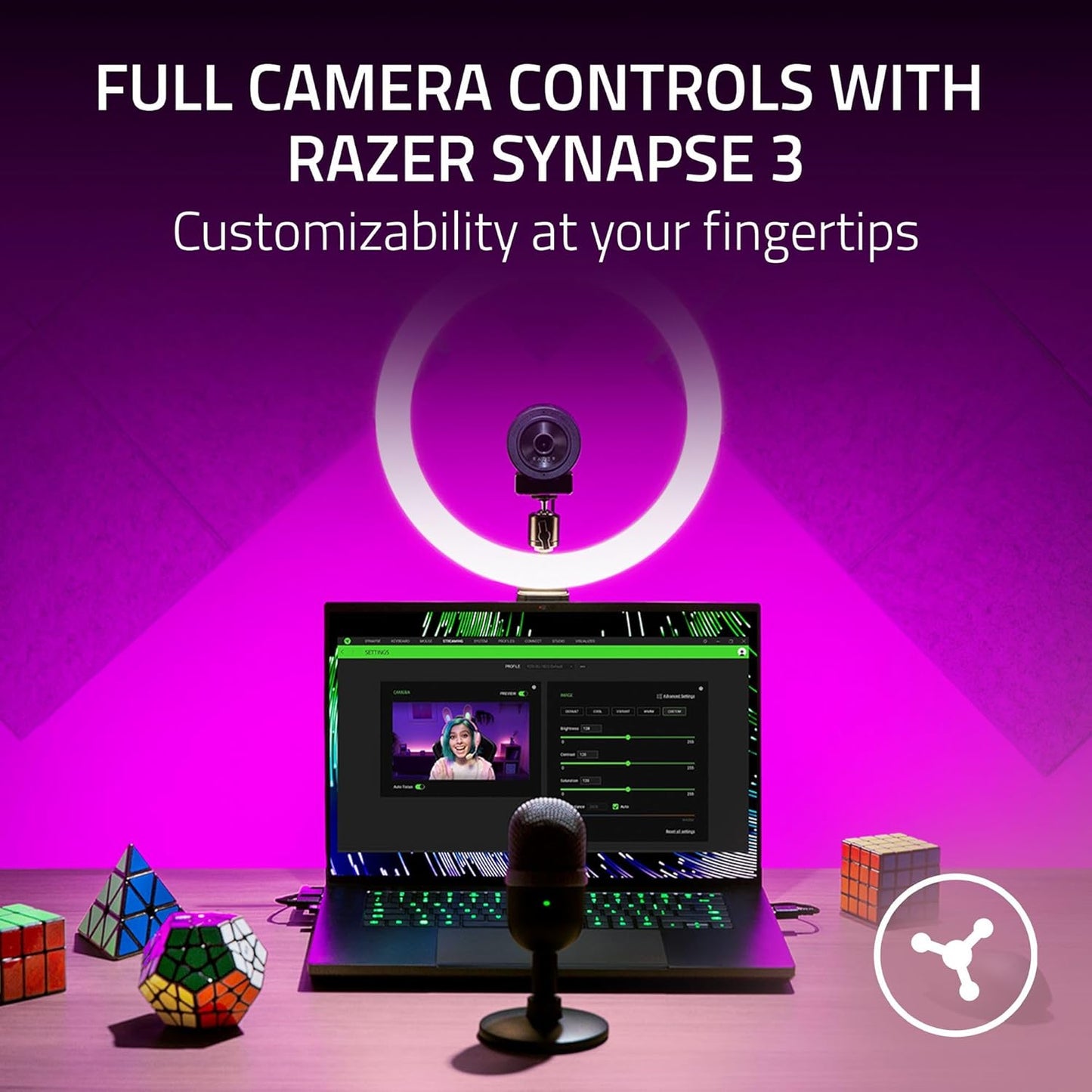Razer RZ19-04170100-R3U1 Kiyo X 1080p Streaming Webcam