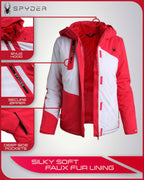 Spyder Snow Ski Jacket Women's 3-in-1 Winter Coat