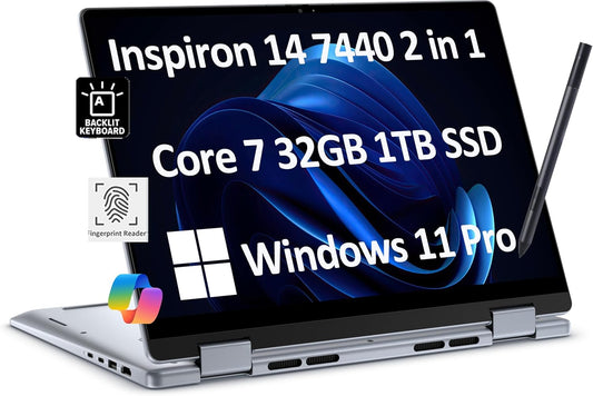 Dell Inspiron 7440 2-in-1 Touchscreen Laptop i7 32GB 1TB SSD
