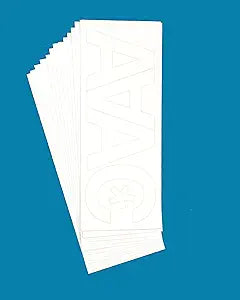 Westcott 15863 LetterCraft 3-Inch Helvetica Vinyl Letters - White