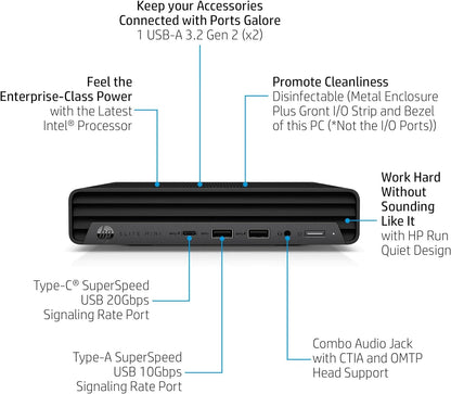 HP 800 G9 Elite Mini Business Desktop i5-14500 16GB 512GB SSD