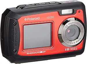 Polaroid IE090-RED Waterproof Digital Camera LCD