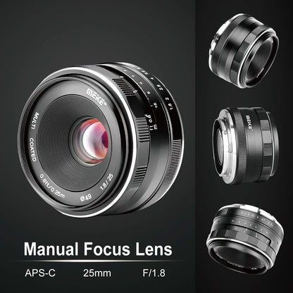 Meike 8595755145 25mm F1.8 Fuji X-Mount Lens